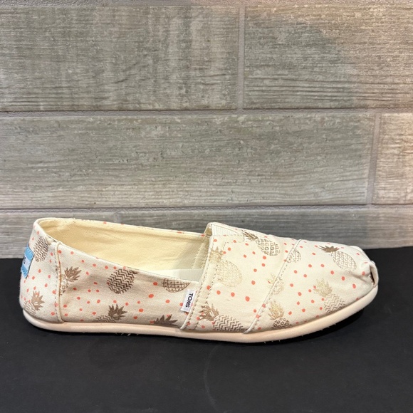 Tom’s Alpargata Rose Gold Pineapple Slip on Shoe Size‎ 7.5 - Picture 6 of 11